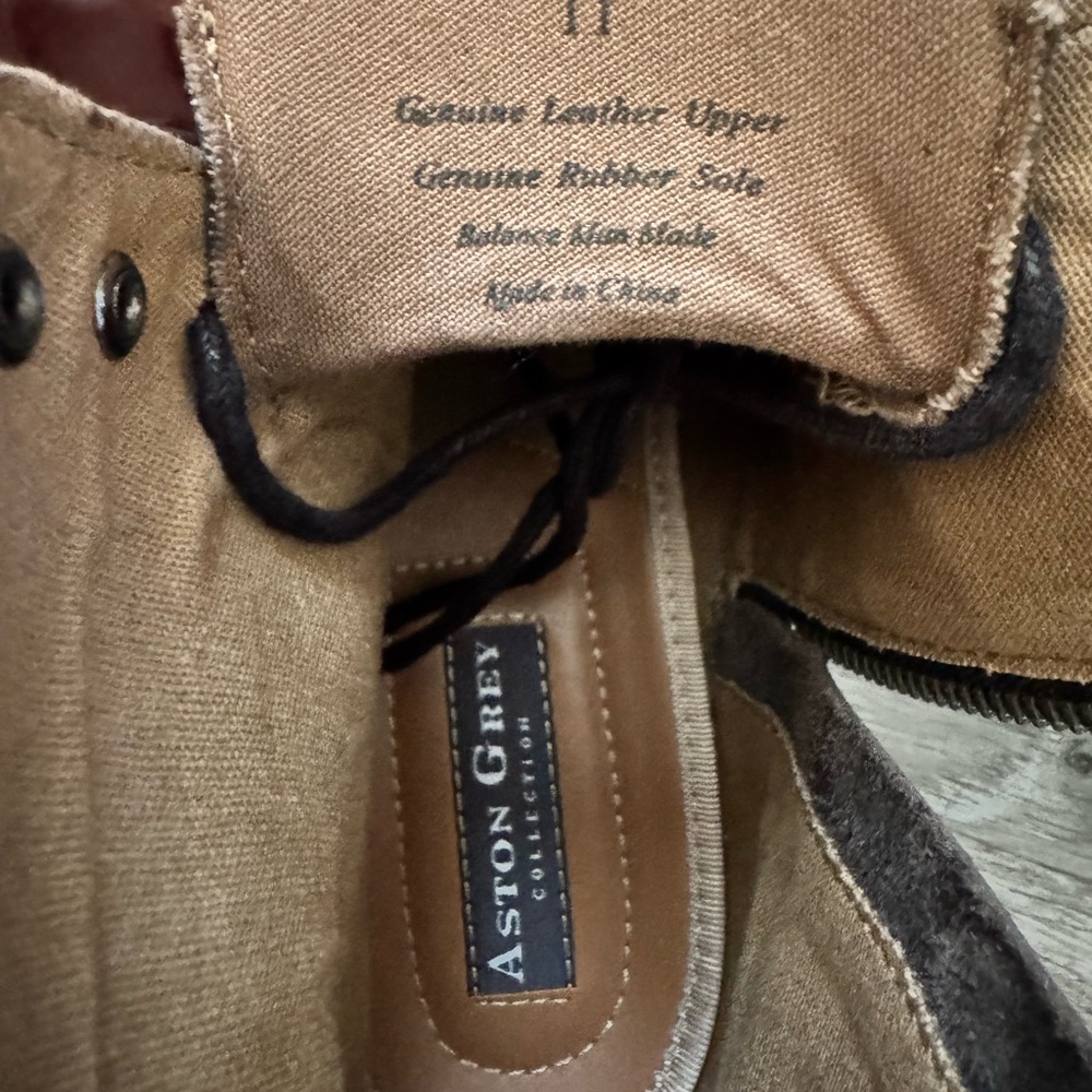 Aston Grey Biressa Brown Leather Men's Boots - Picture 7 of 7